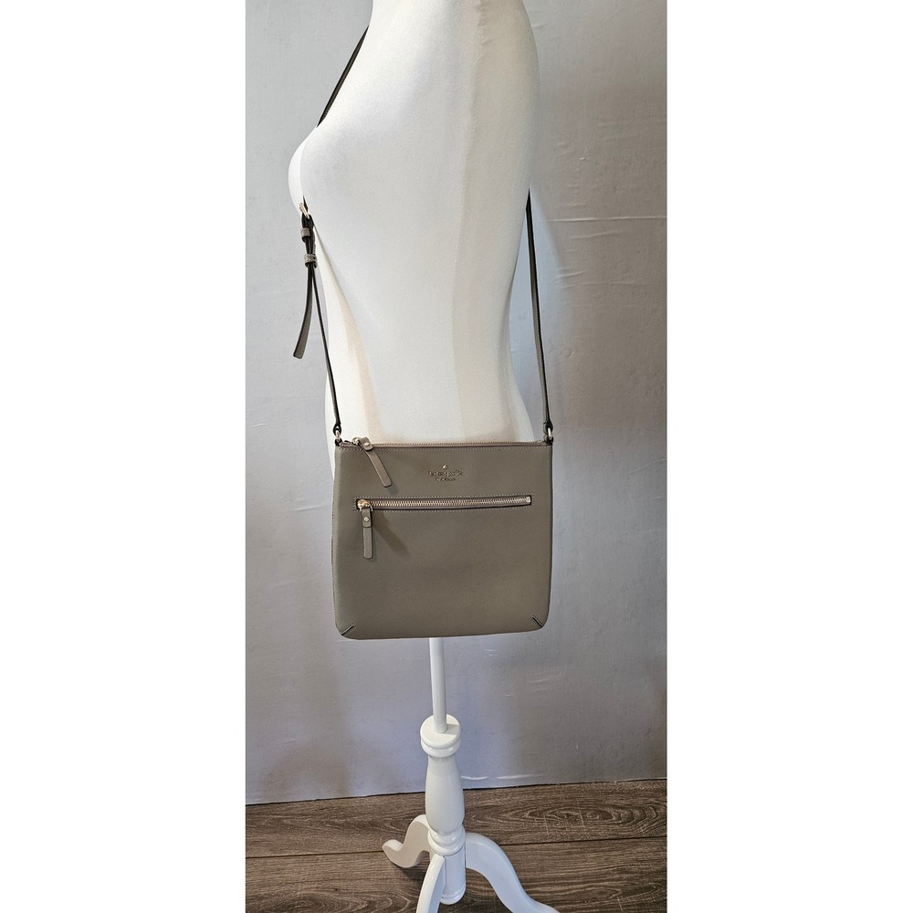 Kate Spade New York Taupe Saffiano Leather Crossbody Bag K6881